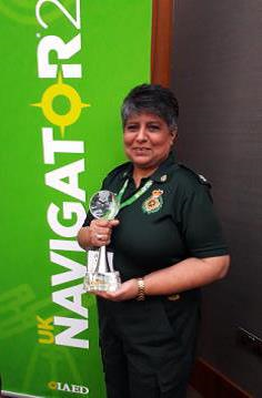 emergency medical dispatcher holding award