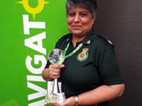 emergency medical dispatcher holding award