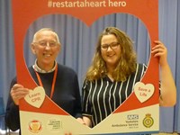 Keith Procter with his life-saver Martha Hogg