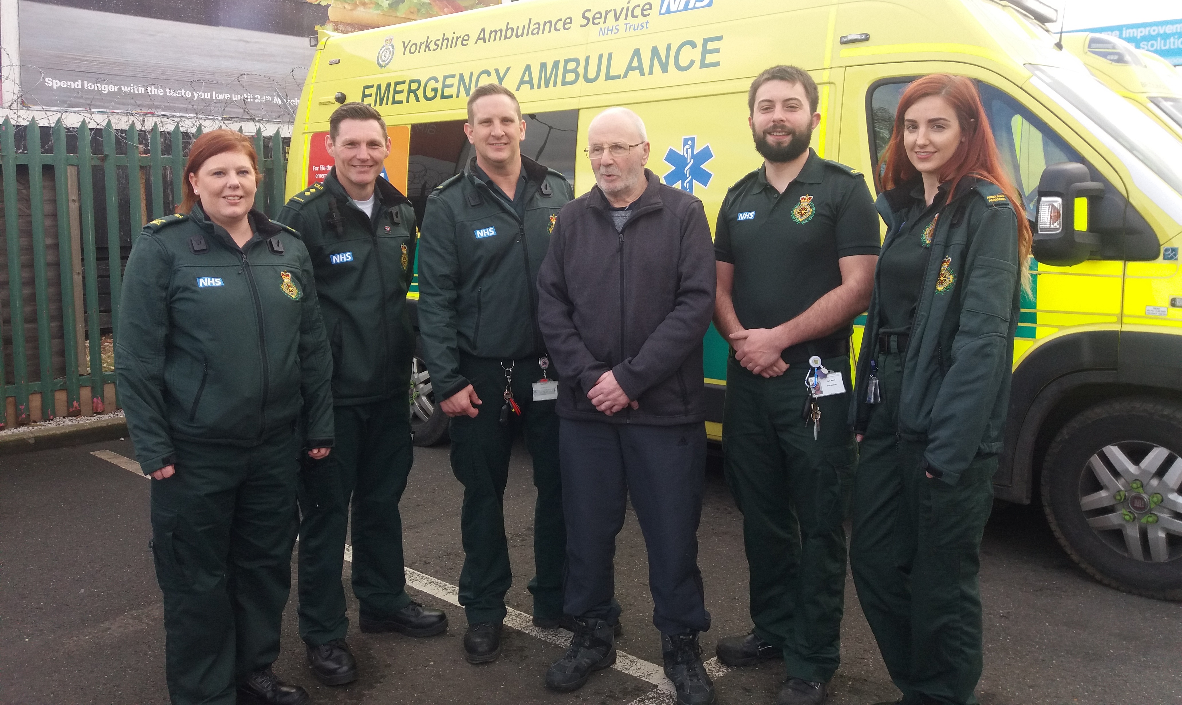 Patient Rob Thomas meets his life-savers
