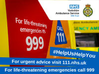 Ambulance plea to use 999 service wisely