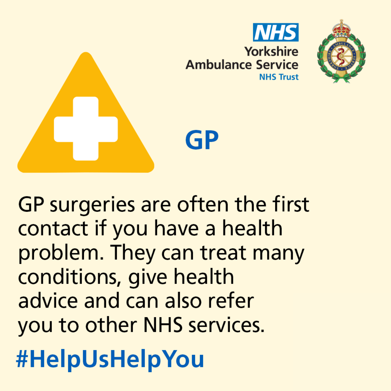 GP surgeries are often the first contact if you have a health problem. They can treat many conditions, give health advice and can also refer you to other NHS services