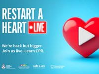 A heart with a play button