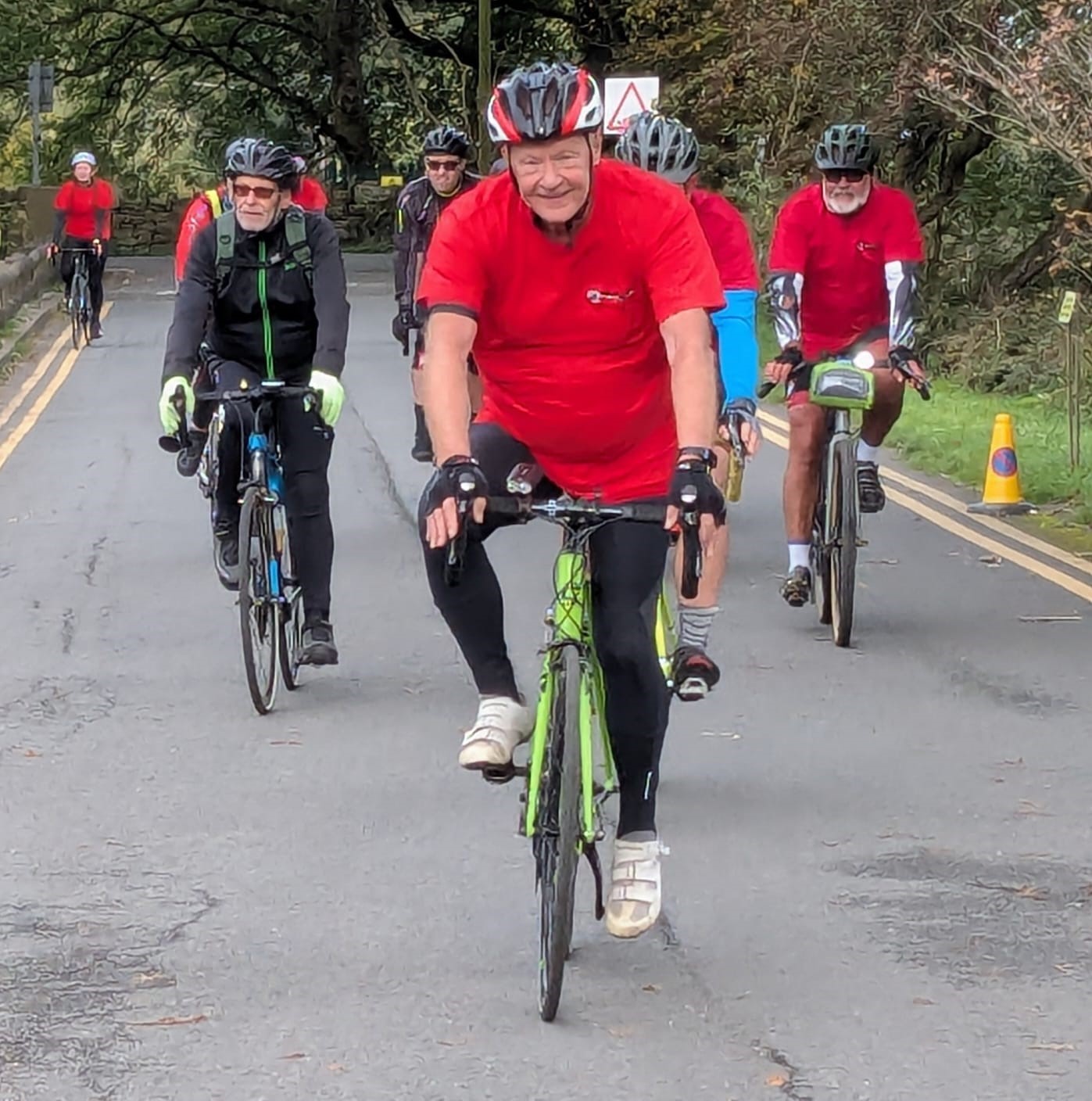 Cyclist Steve Shaw